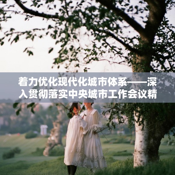 着力优化现代化城市体系——深入贯彻落实中央城市工作会议精神述评之三