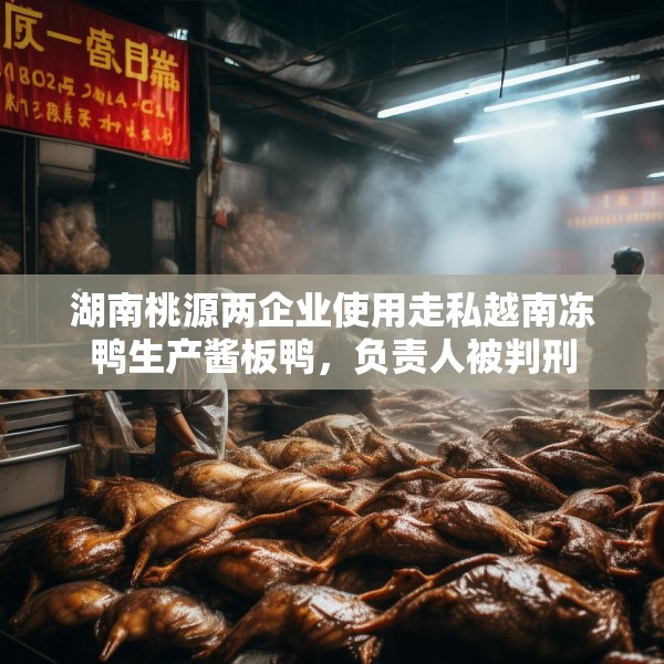 湖南桃源两企业使用走私越南冻鸭生产酱板鸭，负责人被判刑