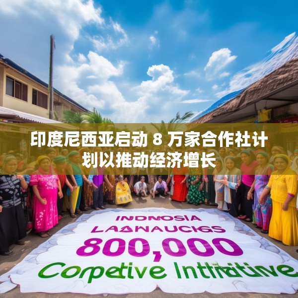 印度尼西亚启动 8 万家合作社计划以推动经济增长
