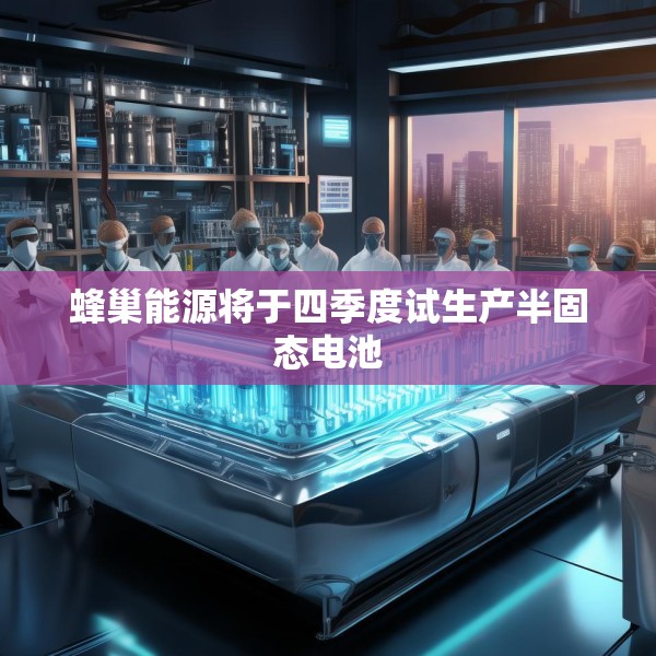 蜂巢能源将于四季度试生产半固态电池